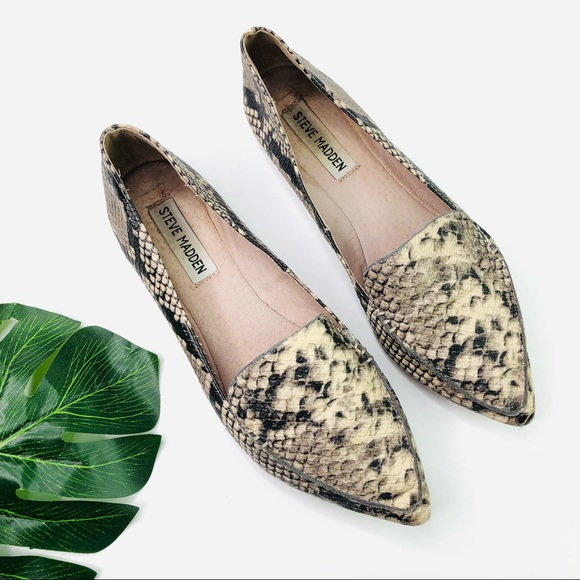 Steve Madden Shoes - Steve Madden Summer Casual Flats Snake Skin Loafers Comfortable Relax Walking